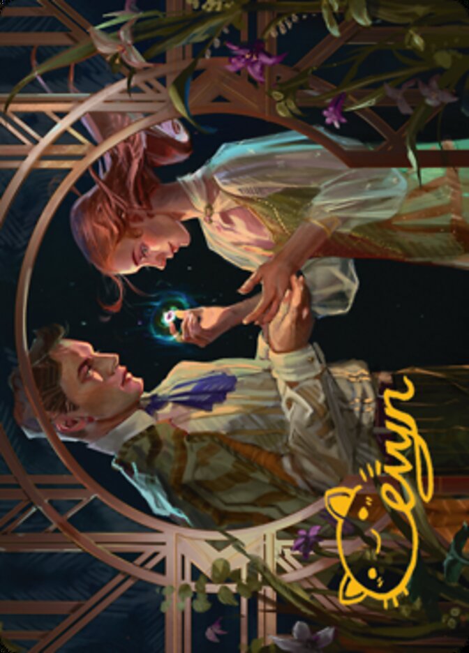 Prosperous Partnership Art Card (Gold-Stamped Signature) [Streets of New Capenna Art Series] | The CG Realm