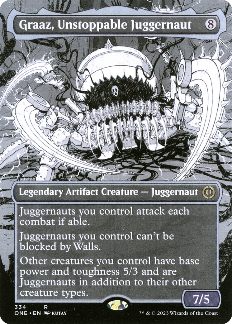 Graaz, Unstoppable Juggernaut (Borderless Manga) [Phyrexia: All Will Be One] | The CG Realm