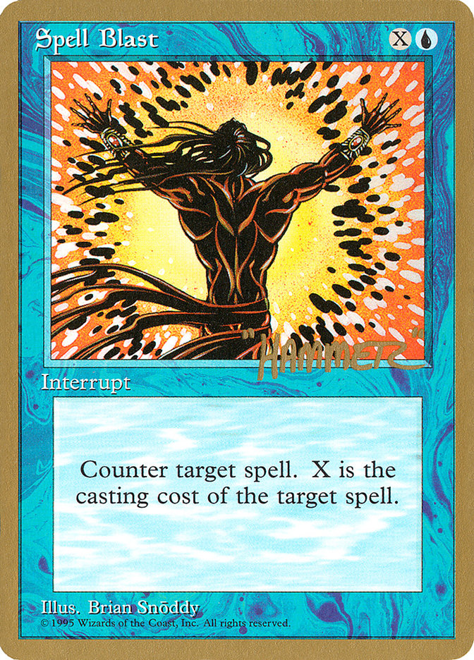 Spell Blast (Shawn "Hammer" Regnier) [Pro Tour Collector Set] | The CG Realm