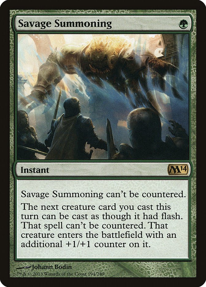 Savage Summoning [Magic 2014] | The CG Realm