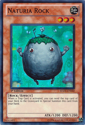 Naturia Rock [HA02-EN002] Super Rare | The CG Realm
