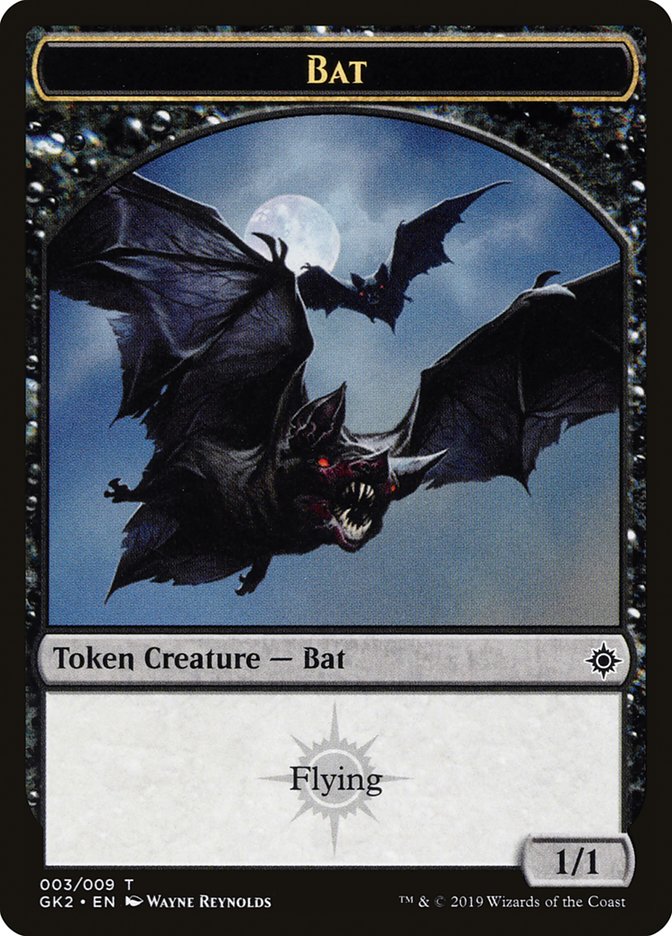 Bat // Spirit (010) Double-Sided Token [Ravnica Allegiance Guild Kit Tokens] | The CG Realm