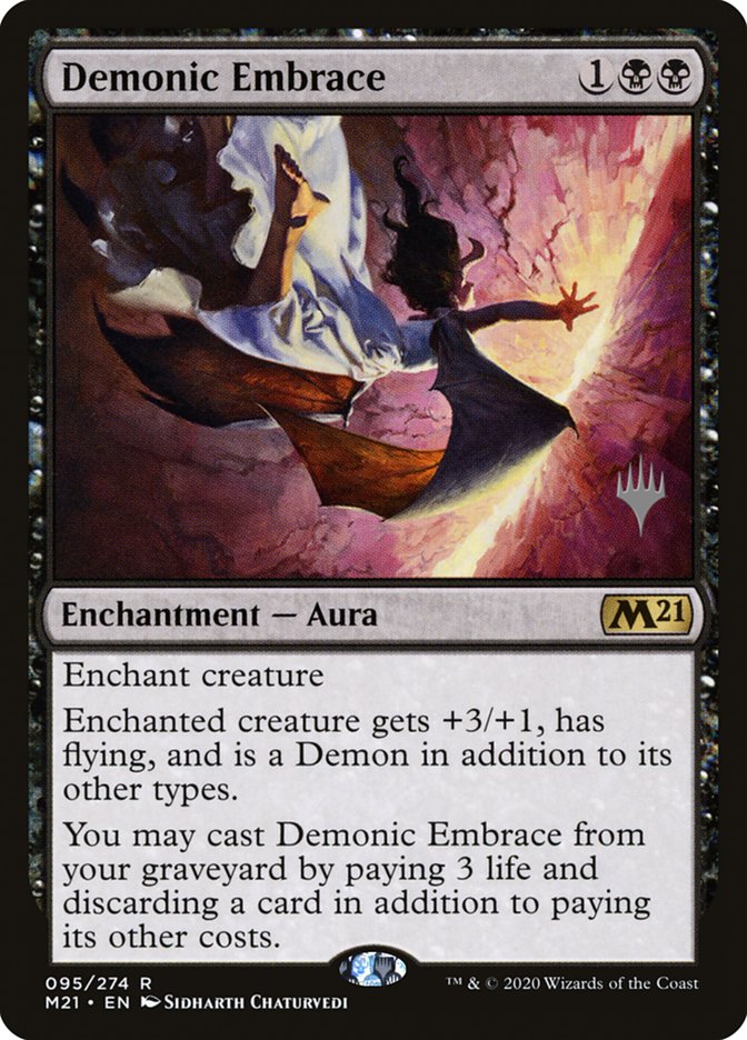 Demonic Embrace (Promo Pack) [Core Set 2021 Promos] | The CG Realm