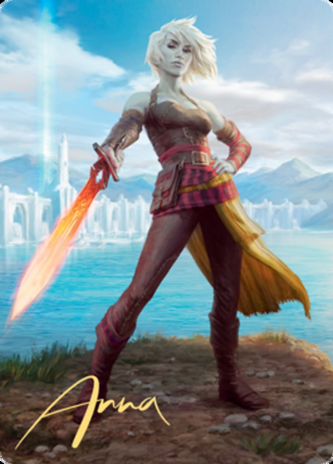 Nahiri, Heir of the Ancients 1 Art Card (Gold-Stamped Signature) [Zendikar Rising Art Series] | The CG Realm