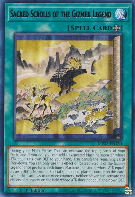 Sacred Scrolls of the Gizmek Legend [MP22-EN160] Rare | The CG Realm
