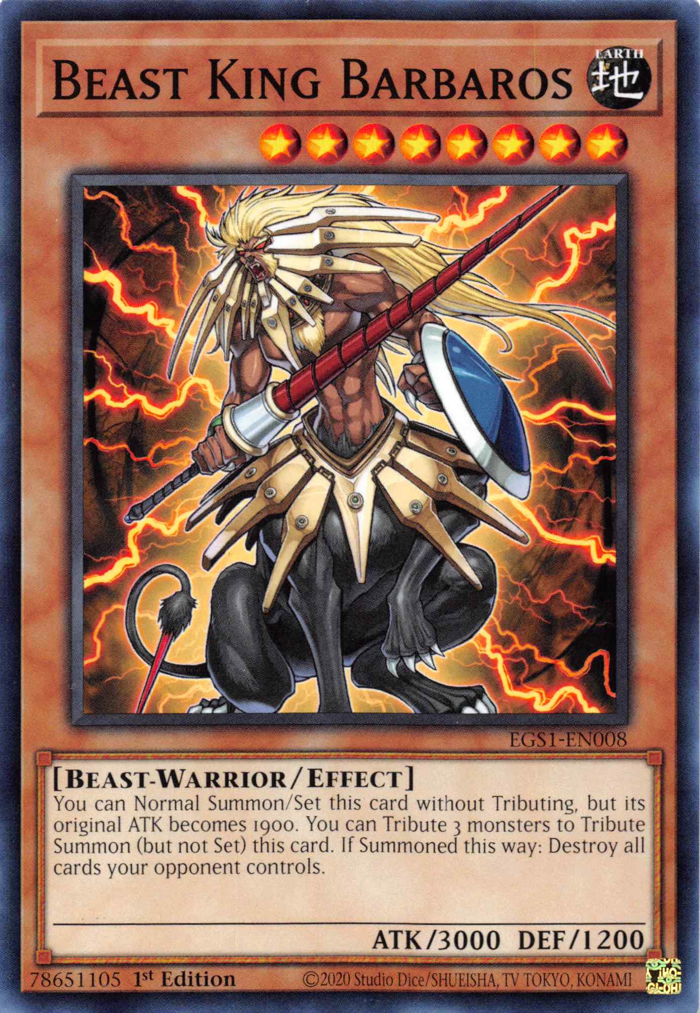 Beast King Barbaros [EGS1-EN008] Common | The CG Realm