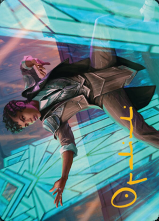 Dapper Shieldmate Art Card (Gold-Stamped Signature) [Streets of New Capenna Art Series] | The CG Realm