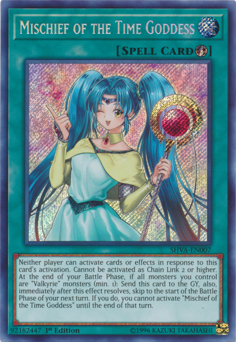 Mischief of the Time Goddess [SHVA-EN007] Secret Rare | The CG Realm