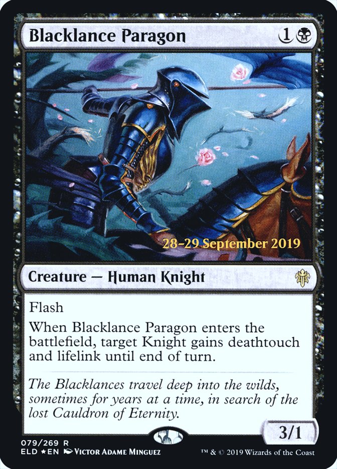 Blacklance Paragon [Throne of Eldraine Prerelease Promos] | The CG Realm