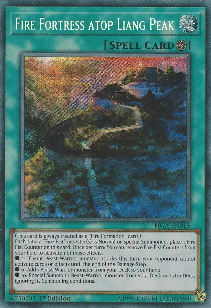 Fire Fortress atop Liang Peak [FIGA-EN018] Secret Rare | The CG Realm