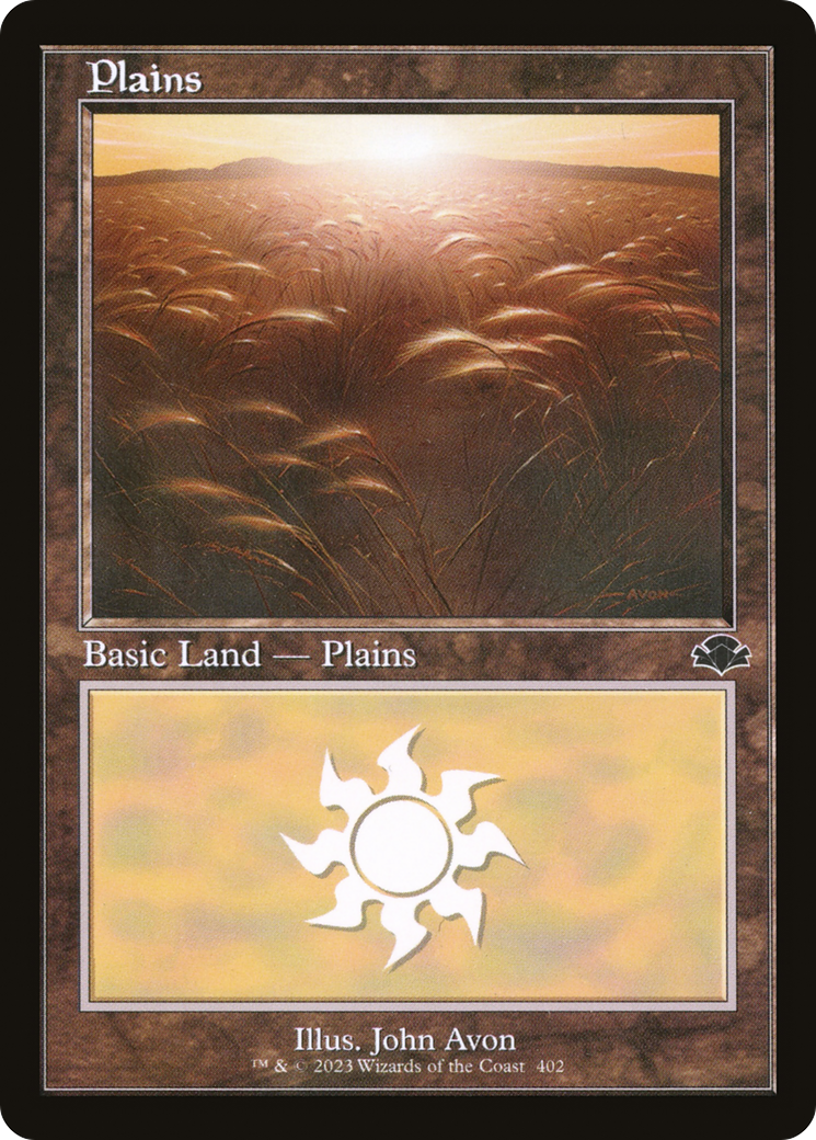 Plains (402) (Retro) [Dominaria Remastered] | The CG Realm