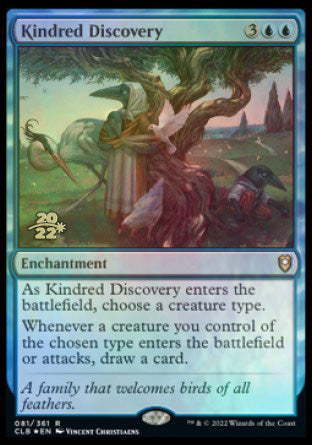 Kindred Discovery [Commander Legends: Battle for Baldur's Gate Prerelease Promos] | The CG Realm