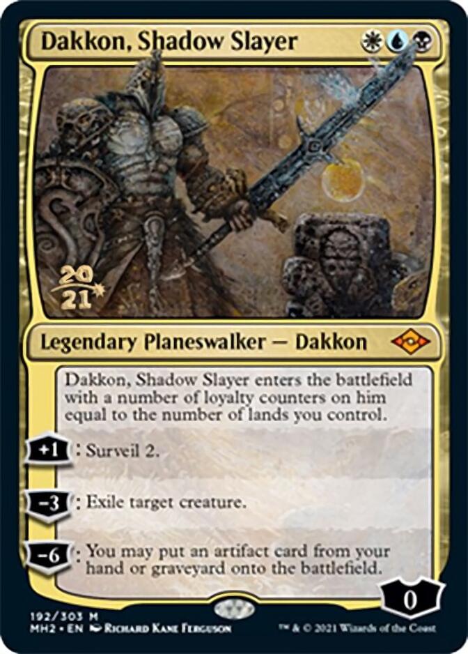 Dakkon, Shadow Slayer [Modern Horizons 2 Prerelease Promos] | The CG Realm