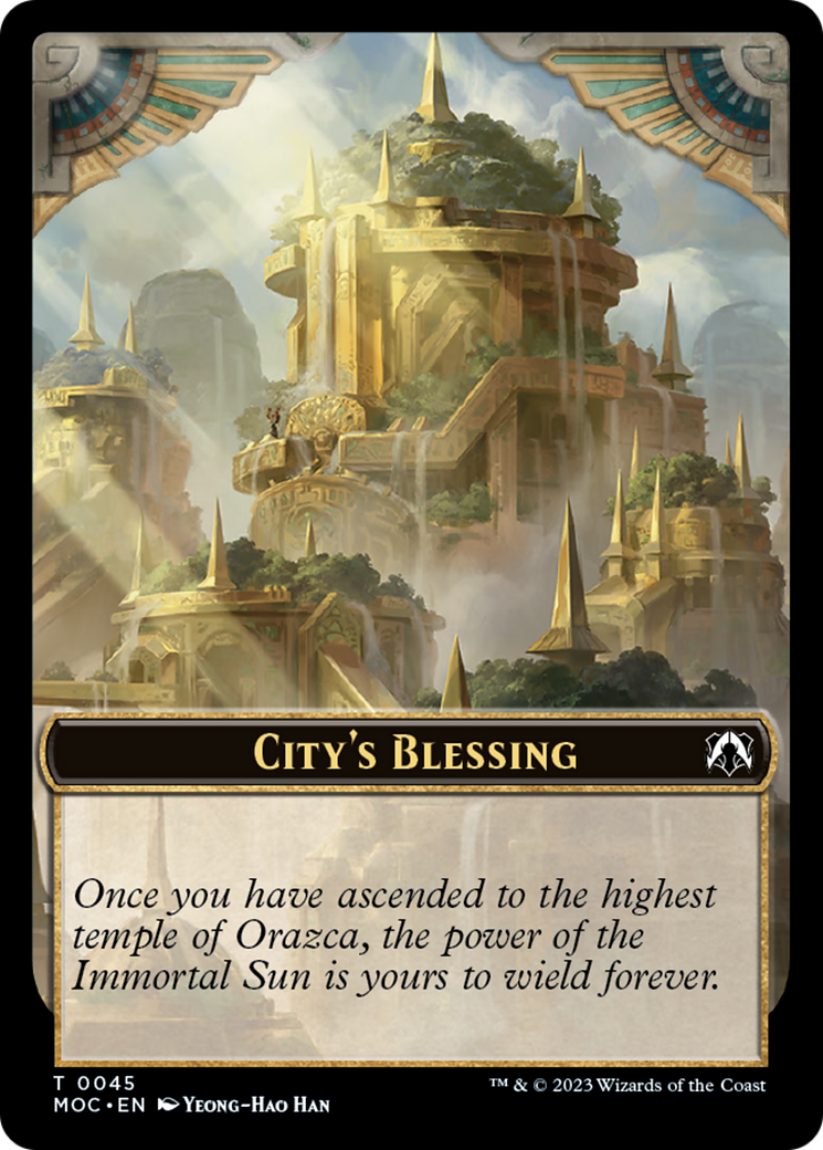 Elephant // City's Blessing Double-Sided Token [March of the Machine Commander Tokens] | The CG Realm