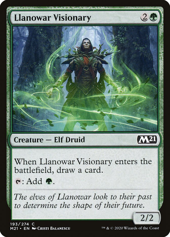 Llanowar Visionary [Core Set 2021] | The CG Realm