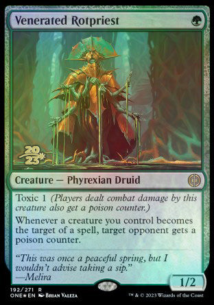 Venerated Rotpriest [Phyrexia: All Will Be One Prerelease Promos] | The CG Realm