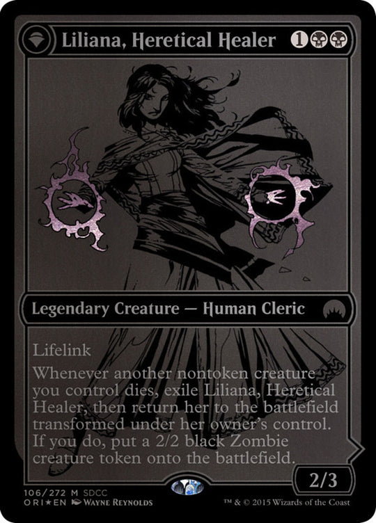 Liliana, Heretical Healer (SDCC 2015 Exclusive) (MEDIA-106) - San Diego Comic-Con 2015: (originpwdfc) Foil