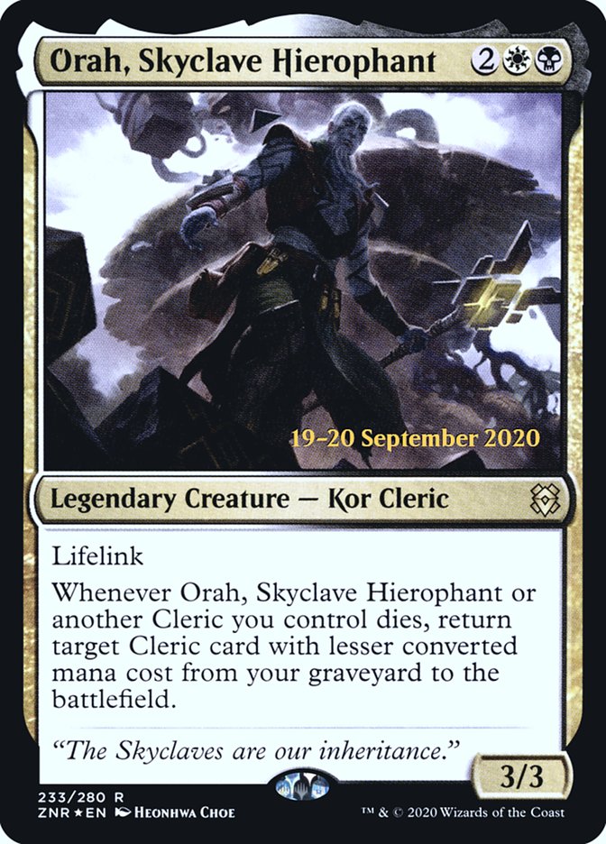 Orah, Skyclave Hierophant [Zendikar Rising Prerelease Promos] | The CG Realm