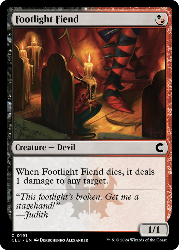 Footlight Fiend [Ravnica: Clue Edition] | The CG Realm