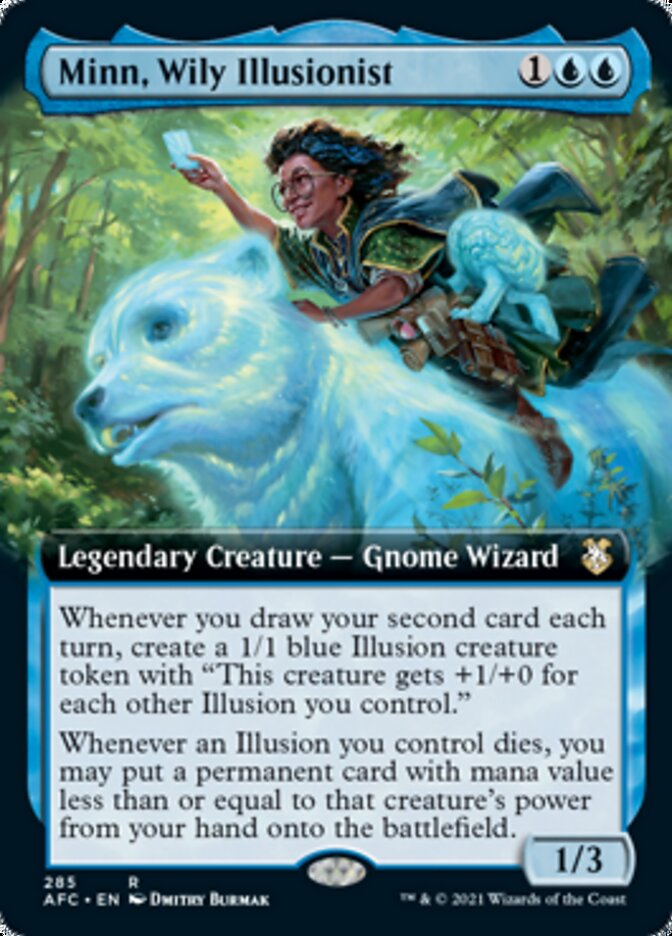 Minn, Wily Illusionist (Extended Art) [Dungeons & Dragons: Adventures in the Forgotten Realms Commander] | The CG Realm