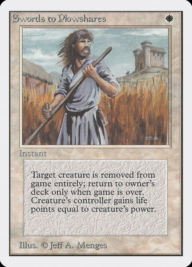 Swords to Plowshares [Unlimited Edition] | The CG Realm