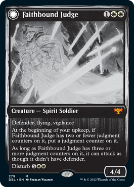 Faithbound Judge (DBL-279) - Innistrad: Double Feature: (Double Faced Transform)
