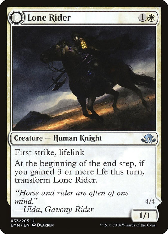 Lone Rider (EMN-033) - Eldritch Moon: (mooneldrazidfc)