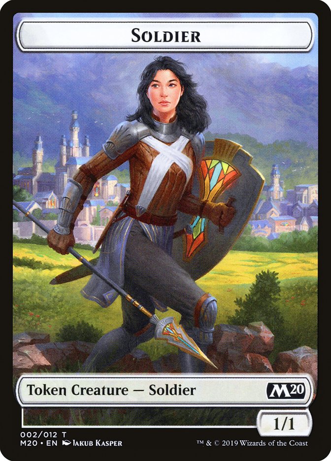 Soldier Token [Core Set 2020 Tokens] | The CG Realm
