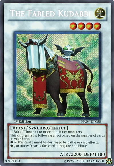 The Fabled Kudabbi [HA04-EN058] Secret Rare | The CG Realm