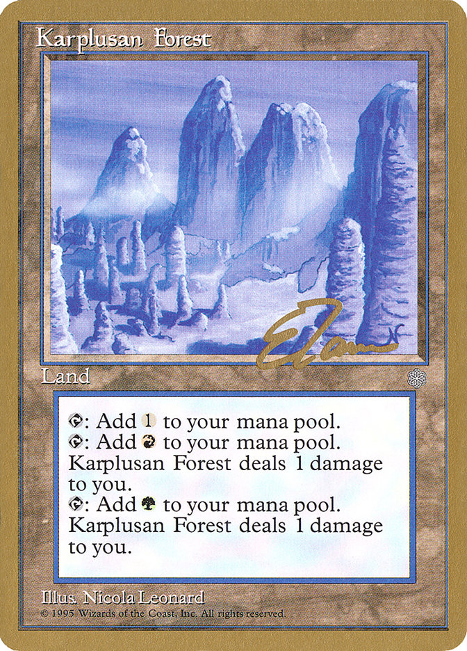Karplusan Forest (Eric Tam) [Pro Tour Collector Set] | The CG Realm