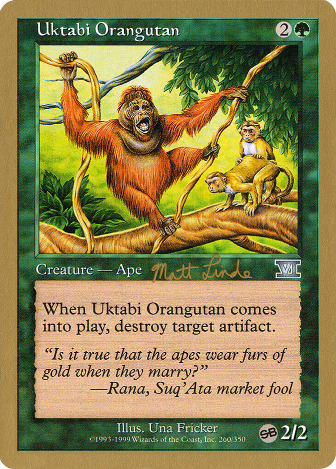 Uktabi Orangutan (Matt Linde) (SB) [World Championship Decks 1999] | The CG Realm
