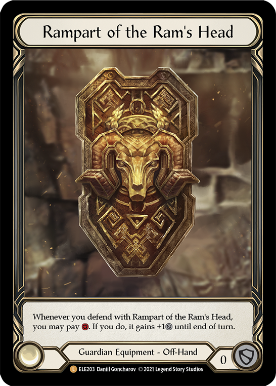 Rampart of the Ram's Head [ELE203] (Tales of Aria)  1st Edition Cold Foil | The CG Realm