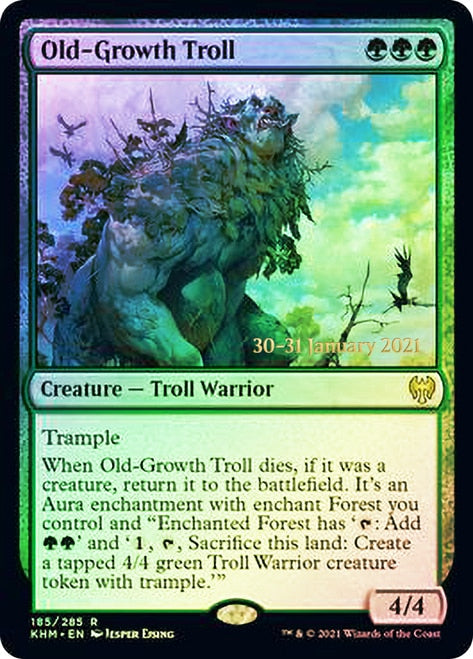 Old-Growth Troll [Kaldheim Prerelease Promos] | The CG Realm