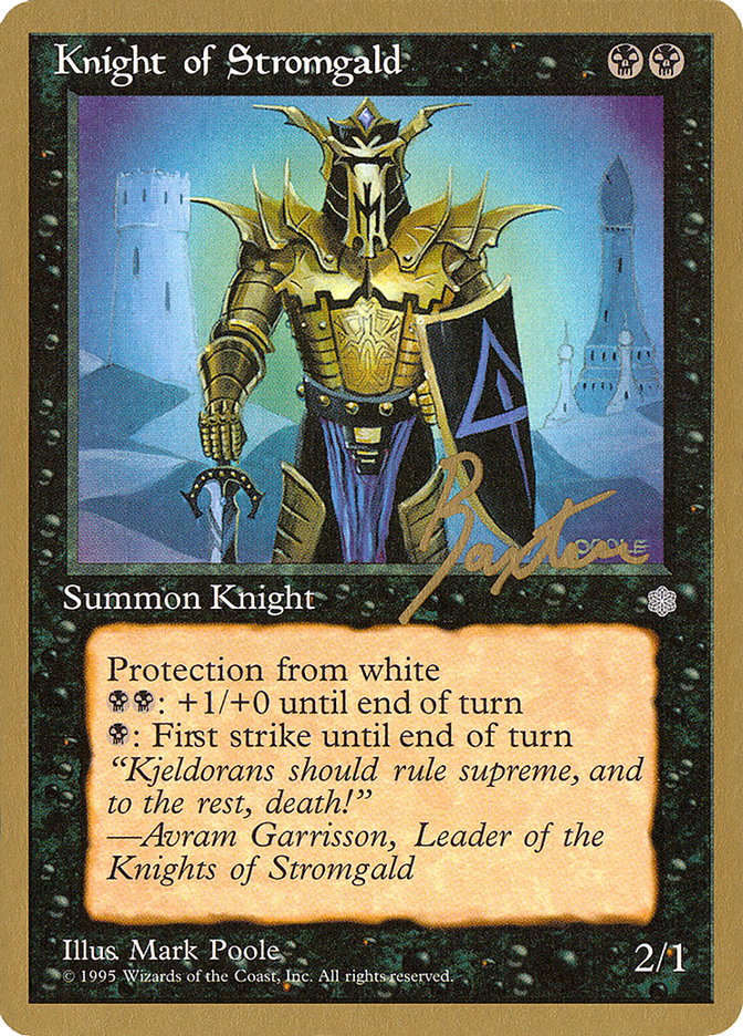 Knight of Stromgald (George Baxter) [Pro Tour Collector Set] | The CG Realm