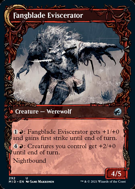 Fangblade Brigand (Showcase) (MID-292) - Innistrad: Midnight Hunt: (Showcase, Double Faced Transform)