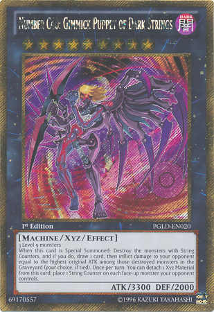 Number C40: Gimmick Puppet of Dark Strings [PGLD-EN020] Gold Secret Rare | The CG Realm