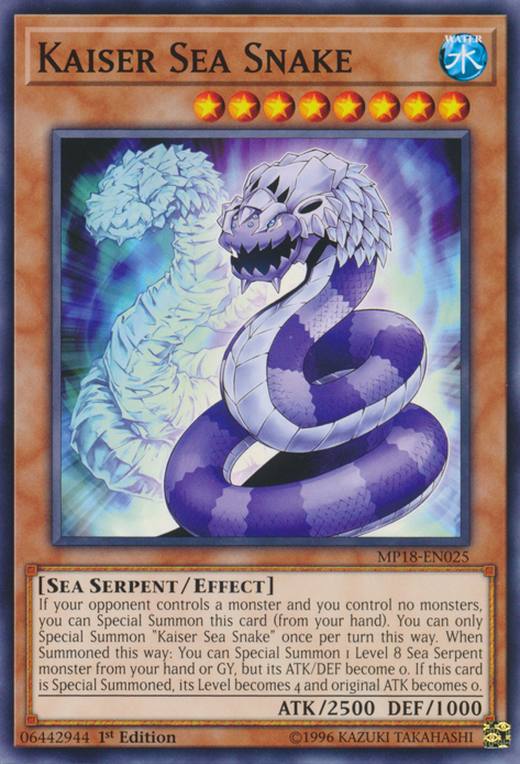 Kaiser Sea Snake [MP18-EN025] Common | The CG Realm