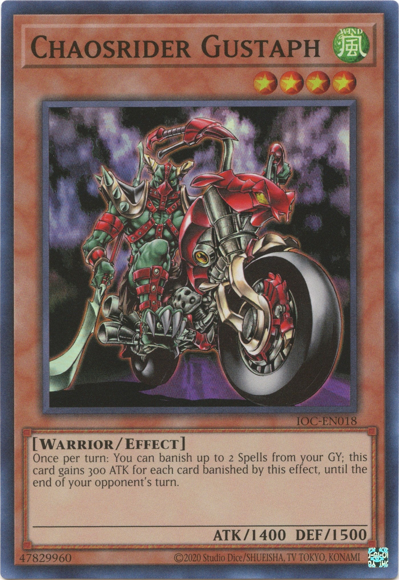 Chaosrider Gustaph (25th Anniversary) [IOC-EN018] Super Rare | The CG Realm