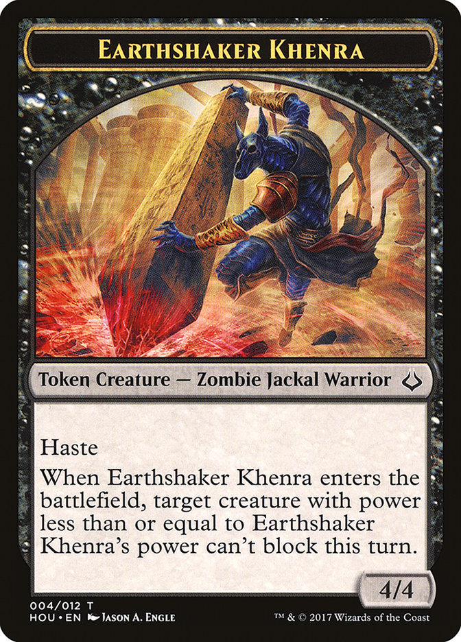 Earthshaker Khenra Token [Hour of Devastation Tokens] | The CG Realm