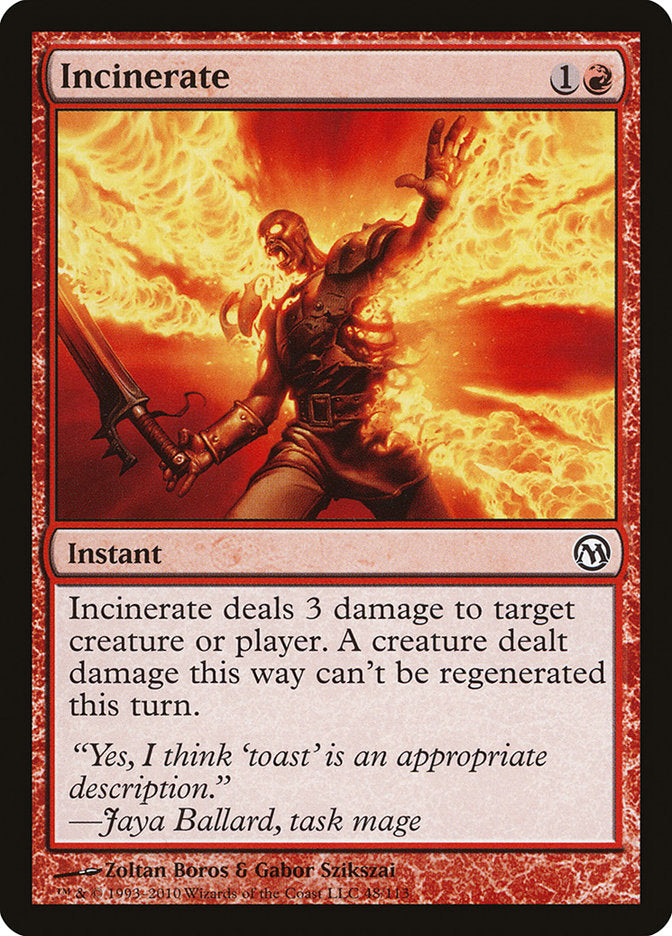 Incinerate [Duels of the Planeswalkers] | The CG Realm