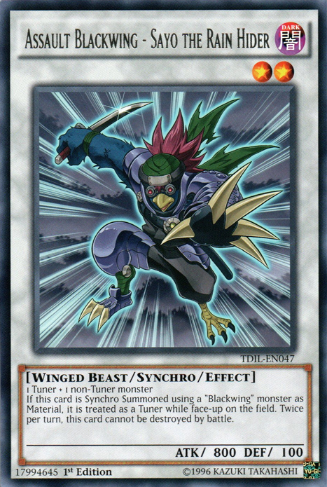 Assault Blackwing - Sayo the Rain Hider [TDIL-EN047] Rare | The CG Realm
