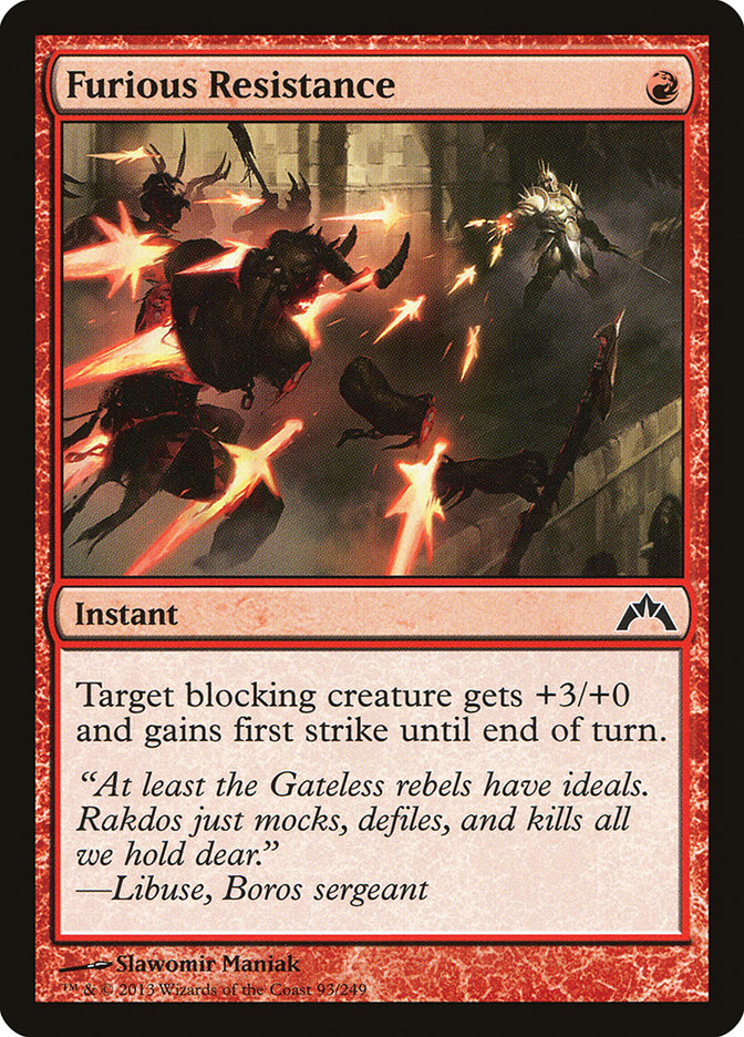Furious Resistance [Gatecrash] | The CG Realm