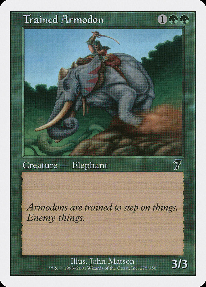 Trained Armodon [Seventh Edition] | The CG Realm