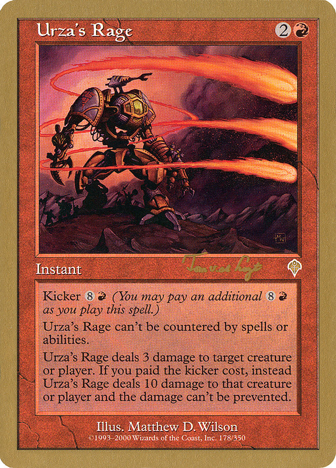 Urza's Rage (Tom van de Logt) [World Championship Decks 2001] | The CG Realm