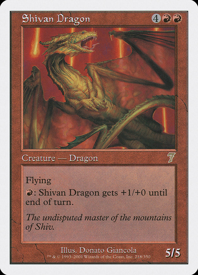 Shivan Dragon [Seventh Edition] | The CG Realm