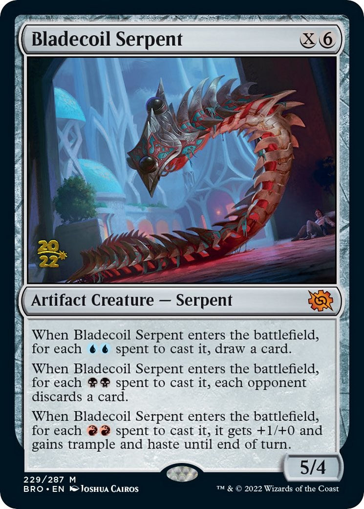 Bladecoil Serpent [The Brothers' War Prerelease Promos] | The CG Realm