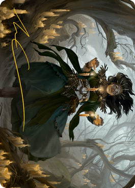 Candlegrove Witch 1 Art Card (Gold-Stamped Signature) [Innistrad: Midnight Hunt Art Series] | The CG Realm