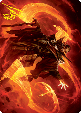 Plargg, Dean of Chaos Art Card (Gold-Stamped Signature) [Strixhaven: School of Mages Art Series] | The CG Realm