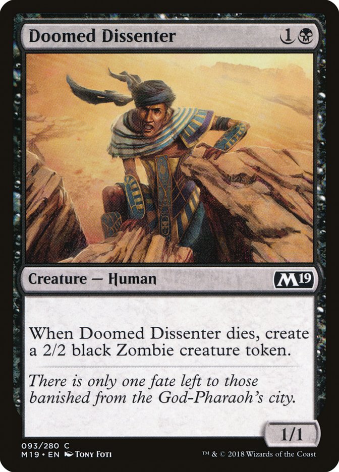Doomed Dissenter [Core Set 2019] | The CG Realm