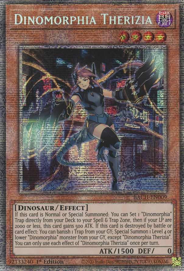 Dinomorphia Therizia [BACH-EN009] Starlight Rare | The CG Realm